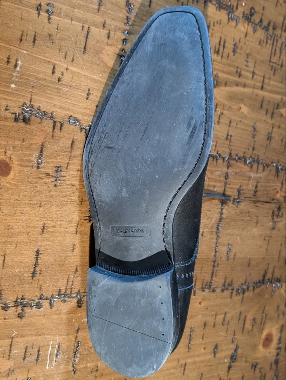 Magnanni 9.5 Black Henio Perforated Oxford